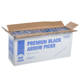 PREMIUM BLACK PLASTIC ARROW PICKS, Opened Case