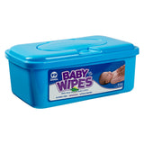 BABY WIPE UNSCENTED, Closed Container Angled View