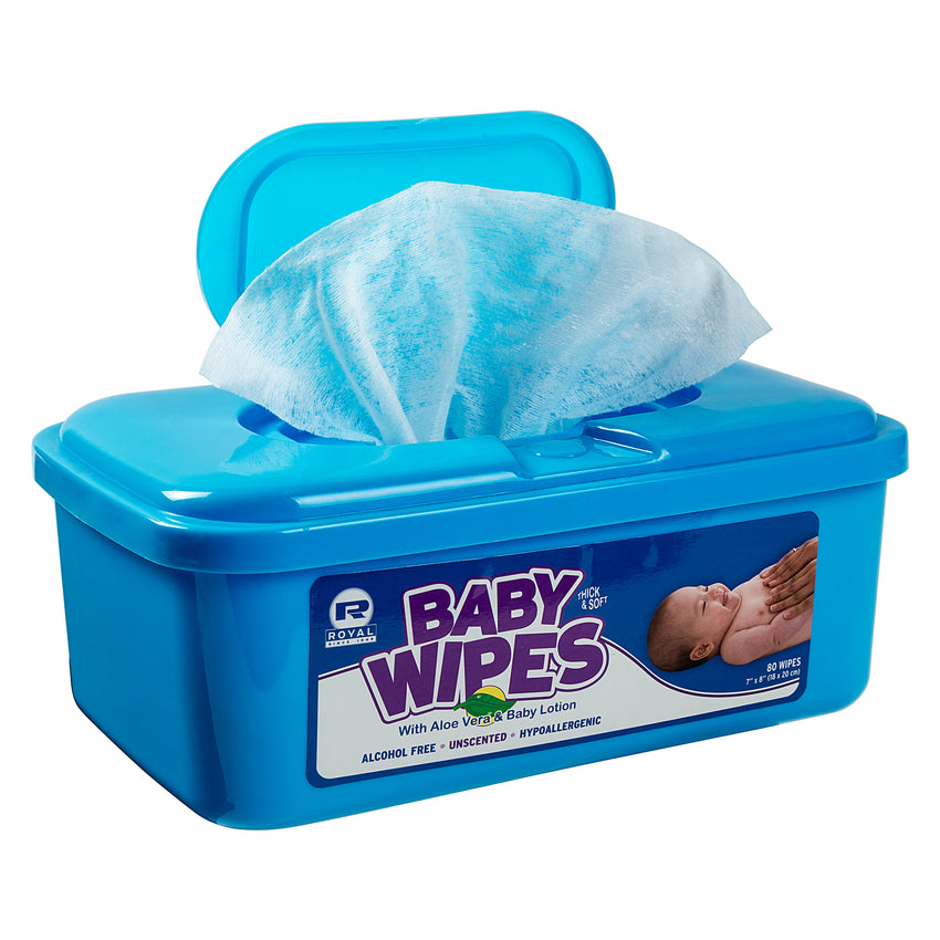 BABY WIPE UNSCENTED, 12/80 – AmerCareRoyal