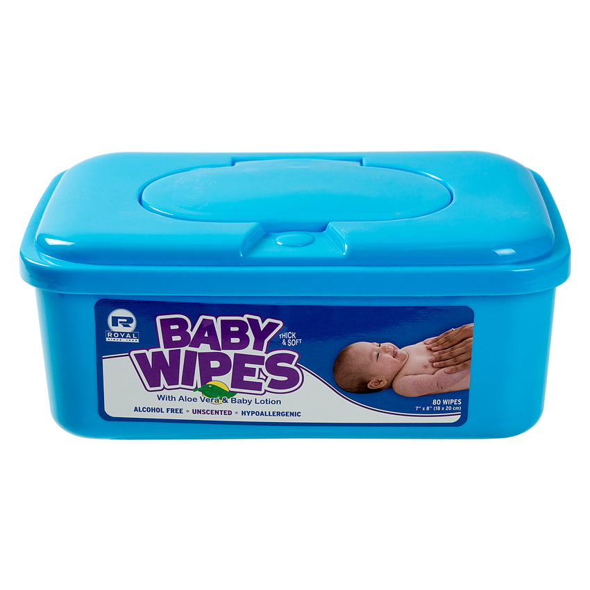 BABY WIPE UNSCENTED, Closed Container Front View