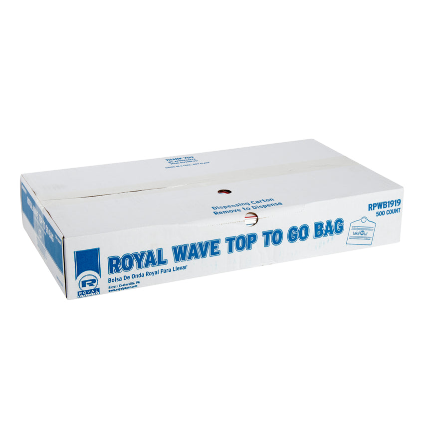 ROYAL WAVE TOP TO GO BAG 19" X 19" X 9.5" 30 MIC, Closed Case