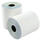 3" X 90' CARBONLESS 2 PLY REGISTER ROLL, Two Rolls Side by Side