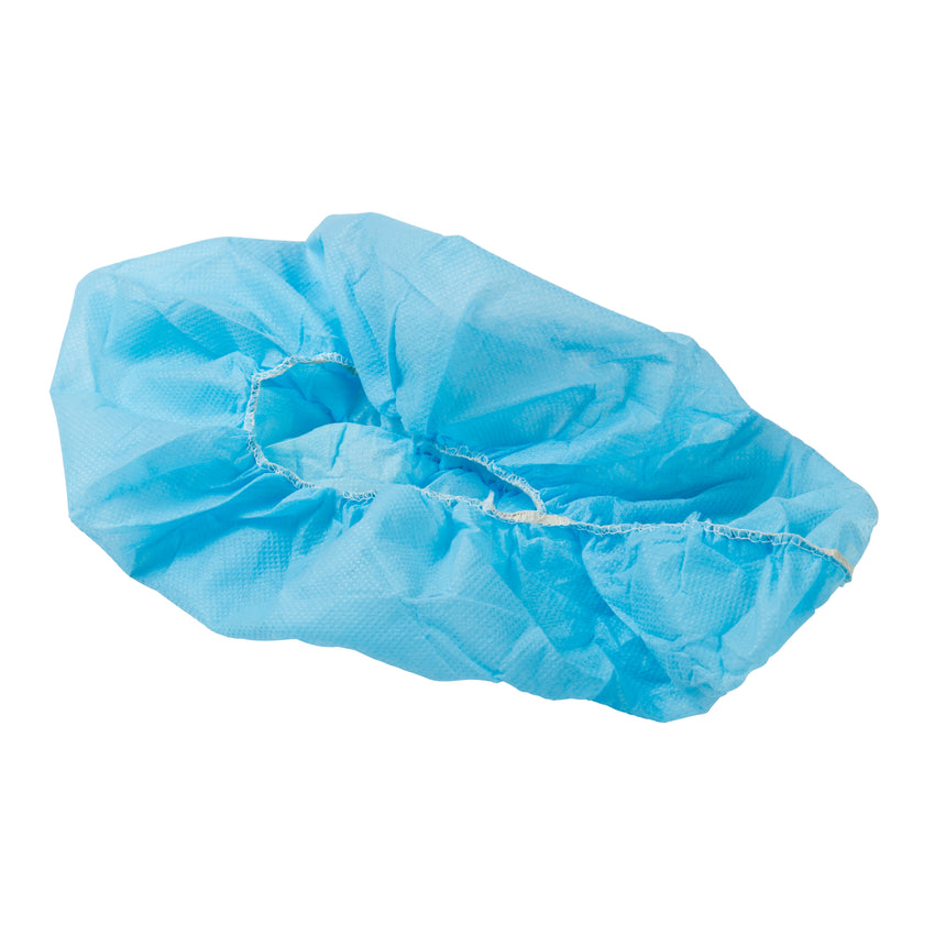 POLYPRO SHOE COVER NON SKID BLUE WITH WHITE TRED LARGE, Overhead View