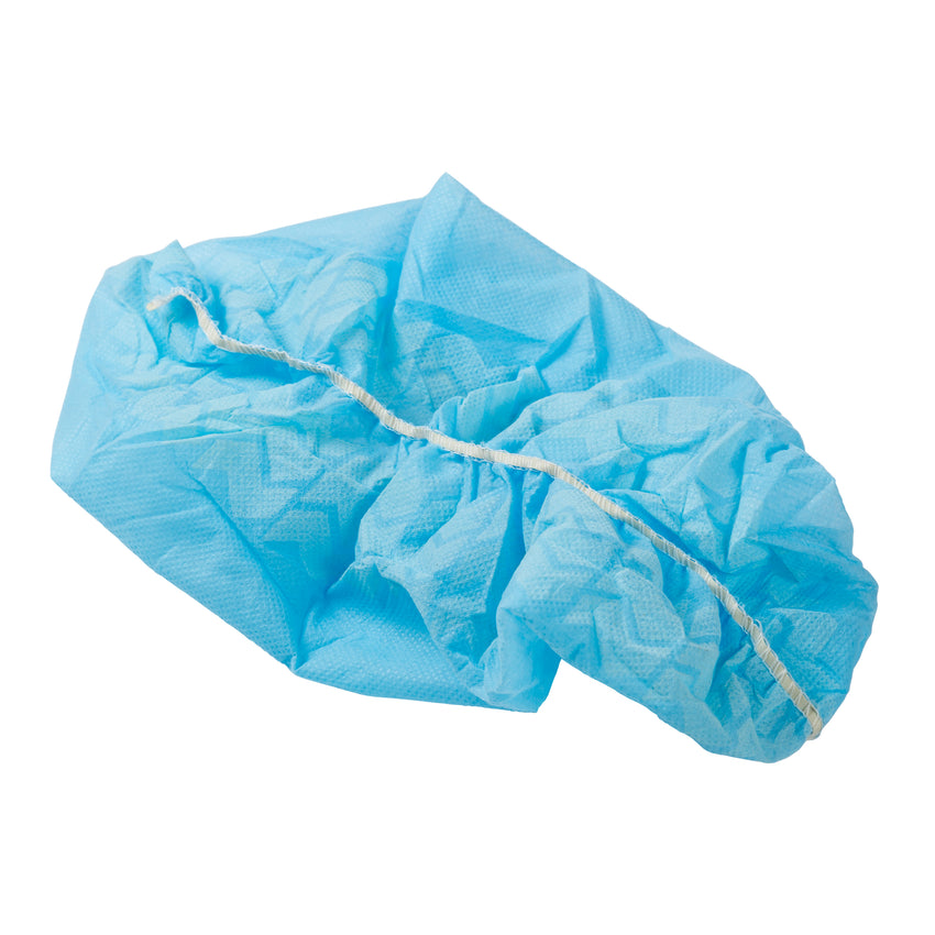 POLYPRO SHOE COVER NON SKID BLUE WITH WHITE TRED LARGE, Bottom View