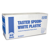 WHITE PLASTIC TASTER SPOON, Closed Case