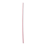 5" SIP STRAW WHITE WITH RED STRIPE, Upright View