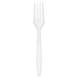 Clear Polystyrene Fork, Heavy Weight