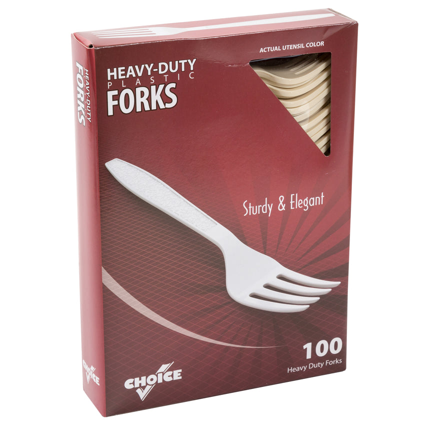 Champagne Polystyrene Fork, Heavy Weight, Inner Package