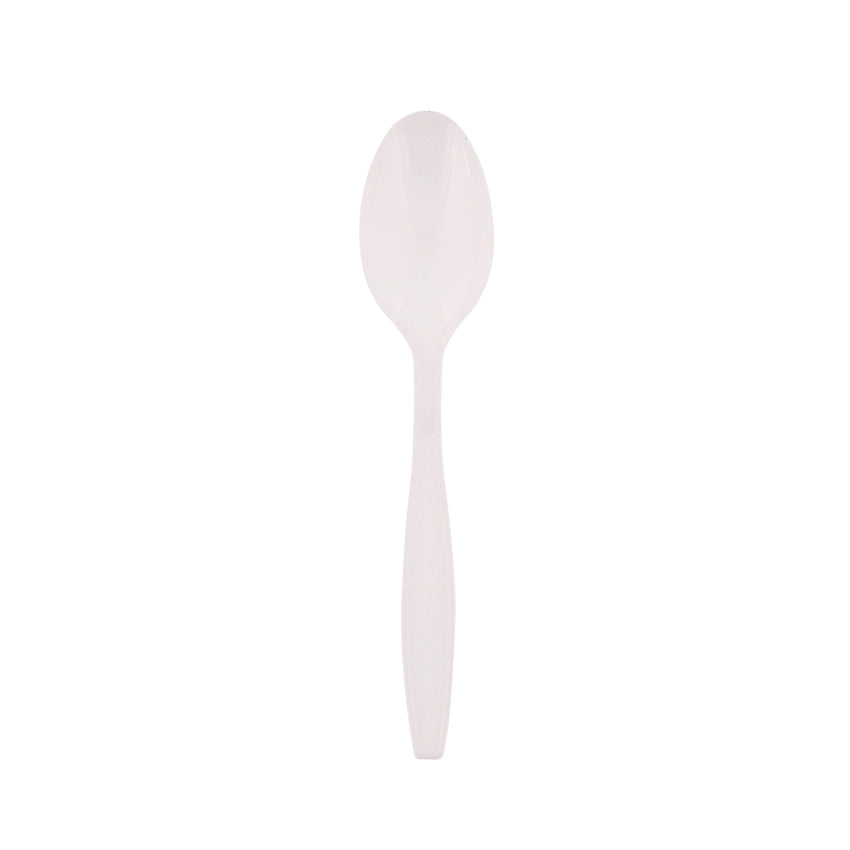 White Polystyrene Teaspoon, Heavy Weight
