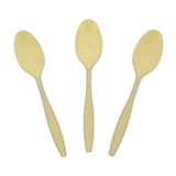 Champagne Polystyrene Teaspoon, Heavy Weight, Three Teaspoons Fanned Out