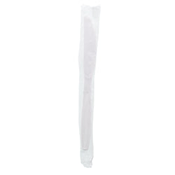 White Polystyrene Knife, Heavy Weight, Individually Wrapped