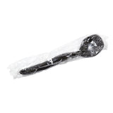 8.25" Black Polystyrene Serving Spoon, Individually Wrapped