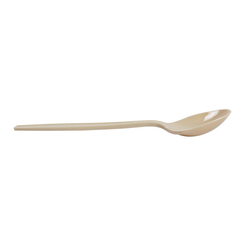 Champagne Polystyrene Soup Spoon, Heavy Weight, Side View