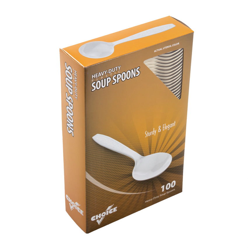 Champagne Polystyrene Soup Spoon, Heavy Weight, Inner Package