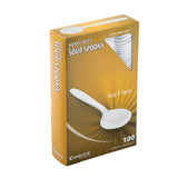 White Polystyrene Soup Spoon, Heavy Weight, Inner Package