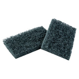 PREMIUM COMMANDER BLUE SCOURING PAD, Two Pads Stacked