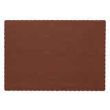 BURGUNDY PLACEMAT 13.5" X 9.5" SCALLOPED