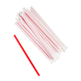 7.75" Giant Red Straw, Paper Wrapped, Group Image