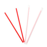 9" Giant Red Straws, Paper Wrapped, Group Image, Fanned Out Straws
