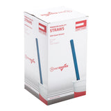 9" Giant Blue Straws, Paper Wrapped, Inner Package