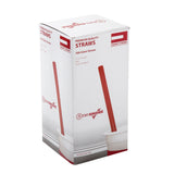 10.25" Giant Straw, Red, Paper Wrapped, Inner Package