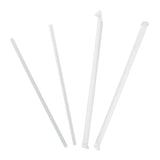 10.25" Giant Straw, Clear, Paper Wrapped, Two Unwrapped Straws and Two Wrapped Straws