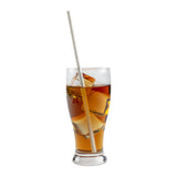 10.25" GIANT UNWRAPPED WHITE PAPER STRAW, Straw in Drink