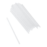 5.75" Jumbo Clear Straw, Unwrapped, Group Image