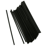 7.75" Jumbo Black Straw, Unwrapped, Group Image