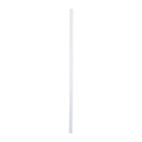 7.75" Jumbo Clear Straw, Poly Wrapped, View Of Unwrapped Straw