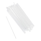7.75" Jumbo Clear Straw, Poly Wrapped, Group Image