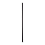 7.75" Jumbo Black Straw, Poly Wrapped, View Of Unwrapped Straw