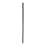 10.25" Jumbo Straw, Black, Paper Wrapped, View of Unwrapped Straw