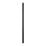 7.75" Giant Black Straw, Paper Wrapped, View Of Unwrapped Straw