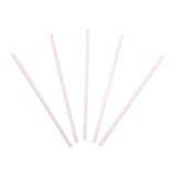 7.75" Giant White With Red Stripe Straw, Unwrapped, Group Image, Fanned Out Straws
