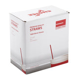 7" Red Stirrer Straw, Poly Wrapped, Inner Package