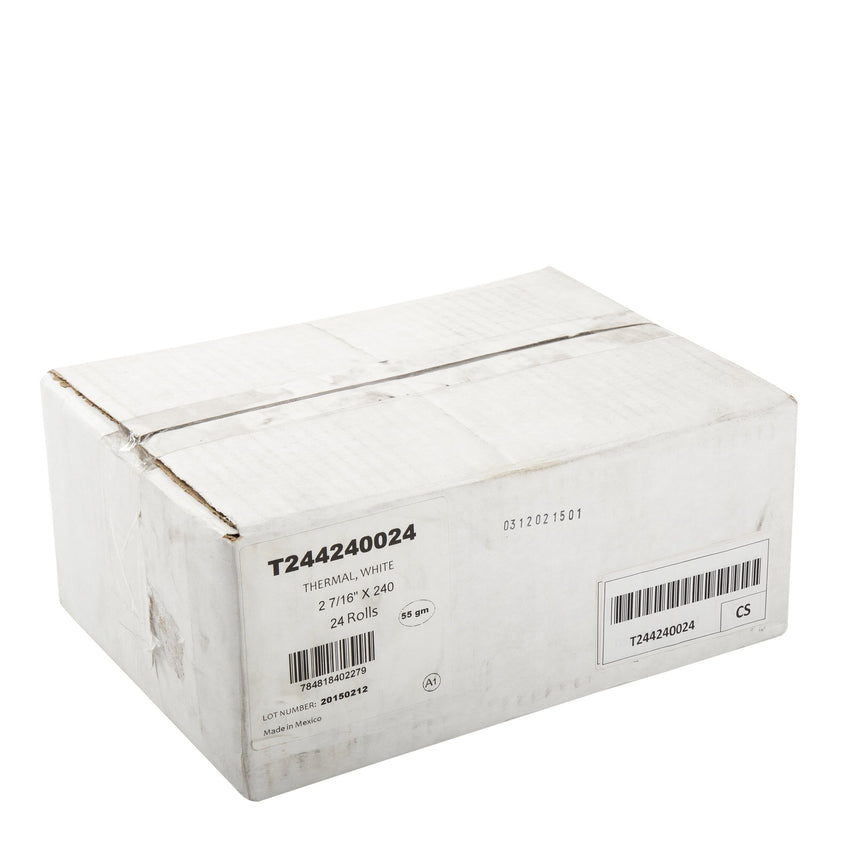 Thermal Rolls, 2-7/16" x 240' with 7/16" ID Core, Closed Case