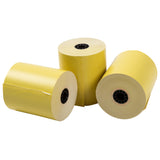 Yellow Thermal Rolls, 3-1/8" x 230' with 7/16" ID Core, Three Rolls