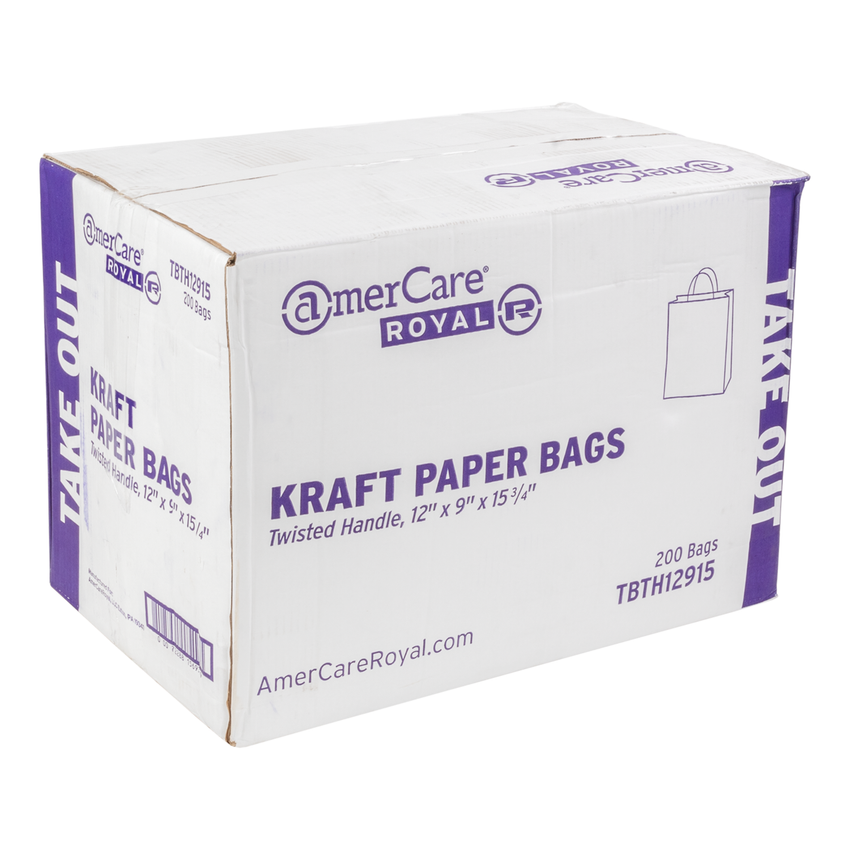 12 x 9 x 15.75 Wholesale Paper Bags - White Kraft (200) – Innisbrook