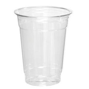 Custom 14 oz Clear Plastic Cups with Printed Logo