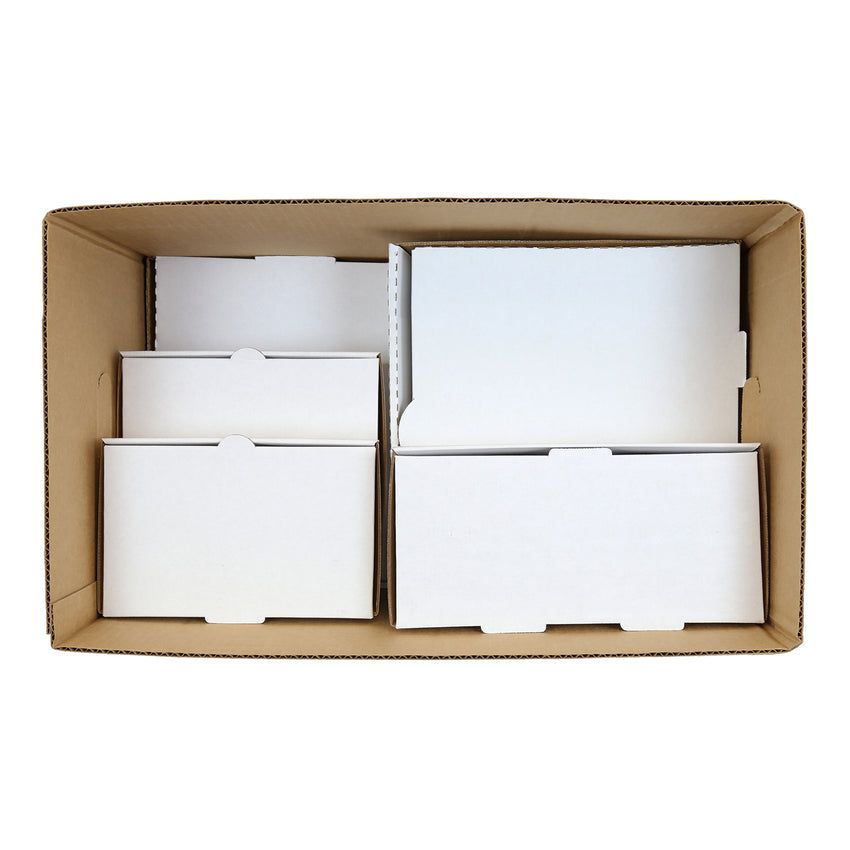 Kraft Corrugated Carry Out Box, Multiple Contents Inside