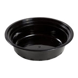 16 Oz Round Black To-Go Container with Clear Lid Combo, Photo of Container Without Lid