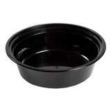 32 Oz Round Black To-Go Container with Clear Lid Combo, Photo of Container Without Lid