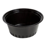 38 Oz Round Black To-Go Container with Clear Lid Combo, Photo of Container Without Lid