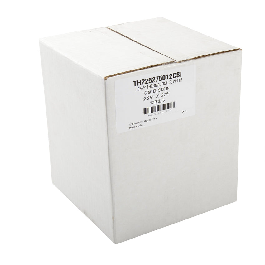 Thermal Rolls, Heavy, 2-1/4" x 275', 11/16" ID Core, Closed Case