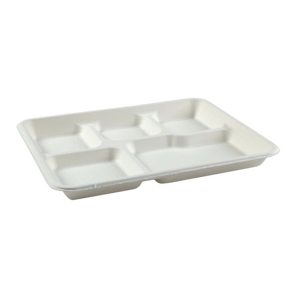 Buy 320-01 – 5 COMPARTMENT STYRO LUNCH TRAYS (125 COUNT) on Rock