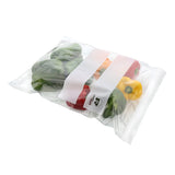 TWO GALLON DOUBLE ZIPPER BAG 13" X 15.63", Bag With Food Content